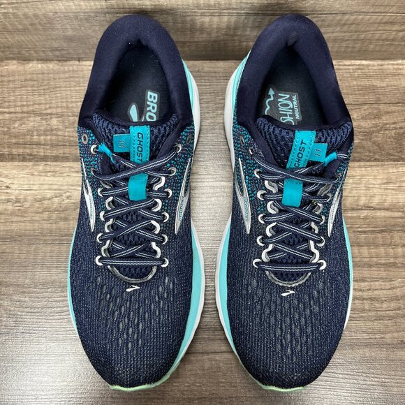 Brooks Ghost 11 Blue Green Womens US Size 9 EUR 40.5 1202771B493 Running Shoes - Picture 8 of 10